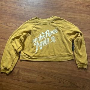 WILLIE NELSON CROPPED SWEATSHIRT!